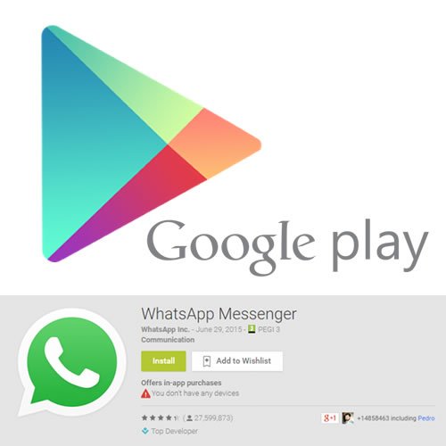 WhatsApp para Android : Siempre actualice versión desde Google Play